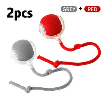 Self rolling cat ball toy with realistic chirping bird sound