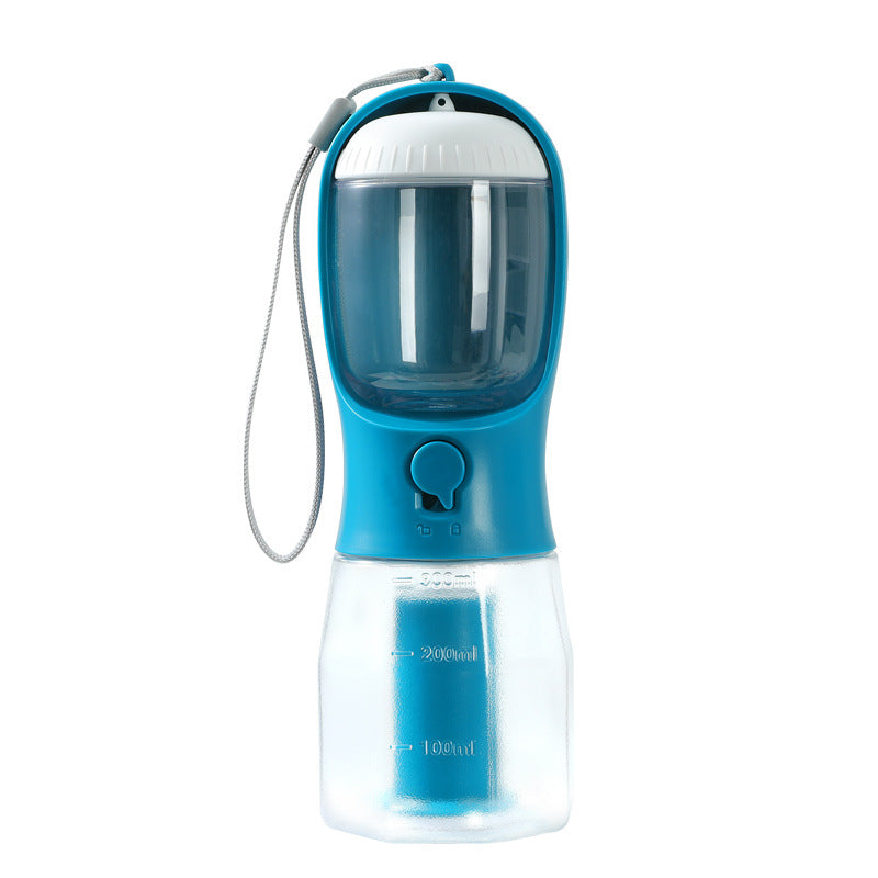 Dog water cup garbage bag three in one multifunctional pet supply