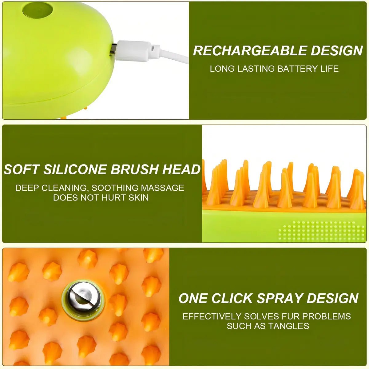 CEPILLO PARA MASCOTAS A VAPOR - PetBerly